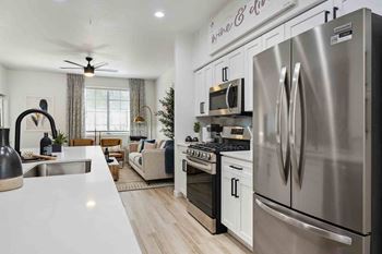 Top-of-the-line stainless steel appliances